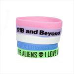 JPS12001GD 1/2 Glow In The Dark Silicone Band with Custom Imprint